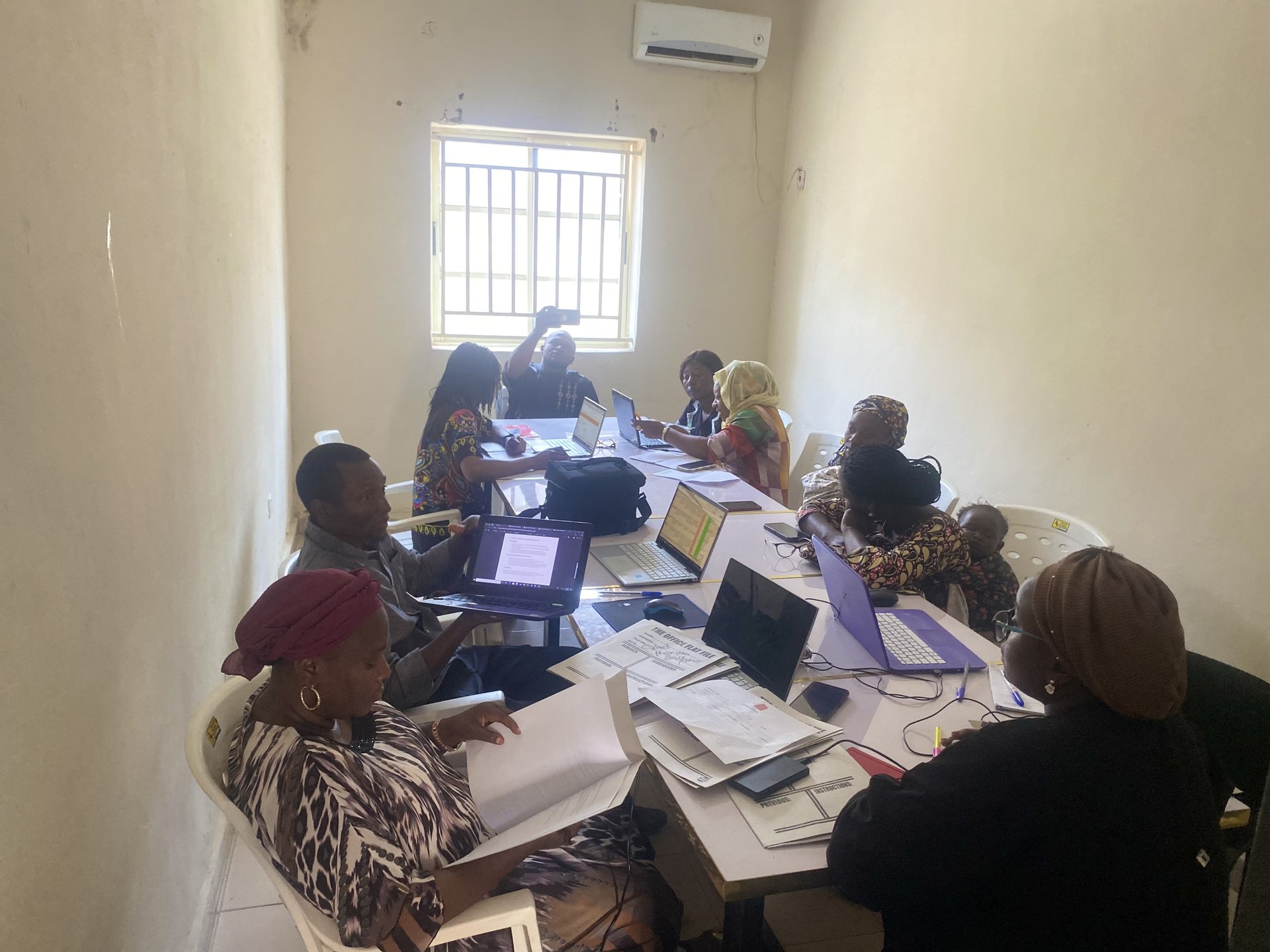 Donor monitoring meeting at our office