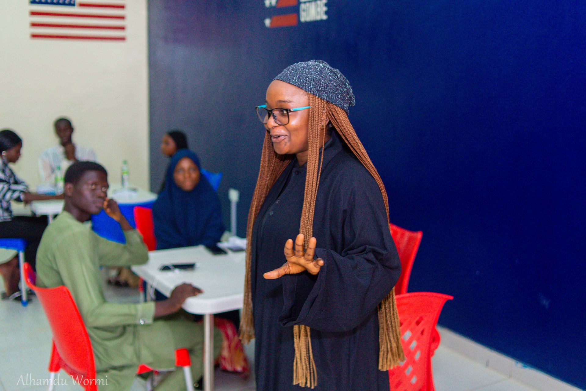 Barr. Gambo facilitating a Citizen Forum